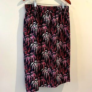 NWT Jcrew Floral Skirt with elastic waistband, medium